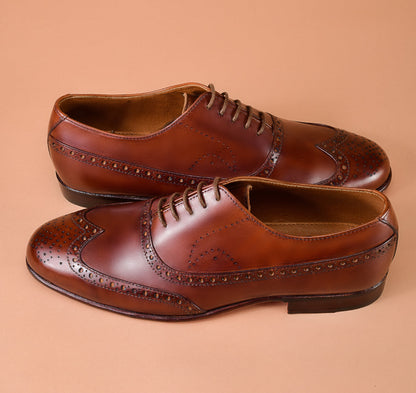 Christian louboutin Classic Brown Oxford Shoes for Men | Handcrafted Calfskin Leather
