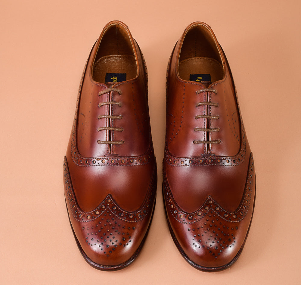 Christian louboutin Classic Brown Oxford Shoes for Men | Handcrafted Calfskin Leather