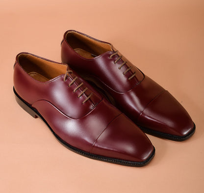 Christian louboutin Burgundy Oxfords Dress Shoes