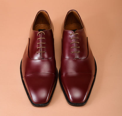 Christian louboutin Burgundy Oxfords Dress Shoes