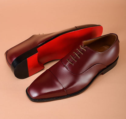 Christian louboutin Burgundy Oxfords Dress Shoes