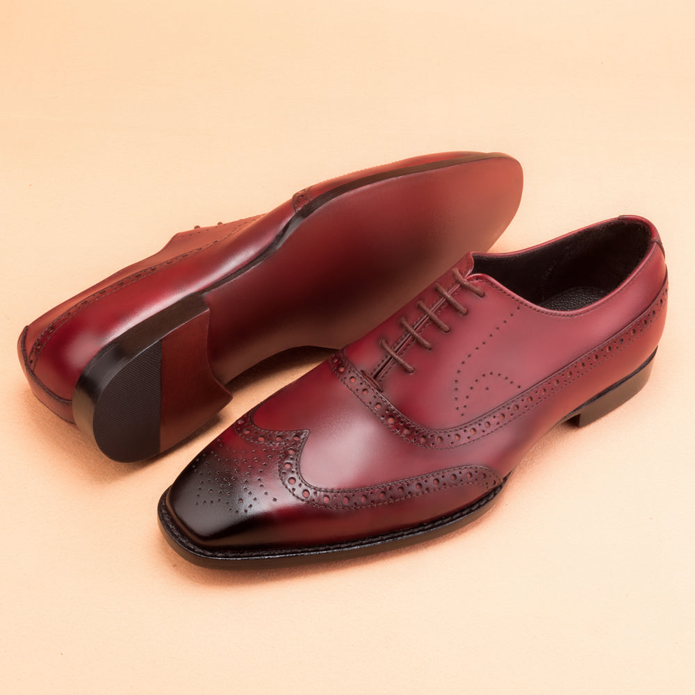 Burgundy Oxfords Dress Shoes