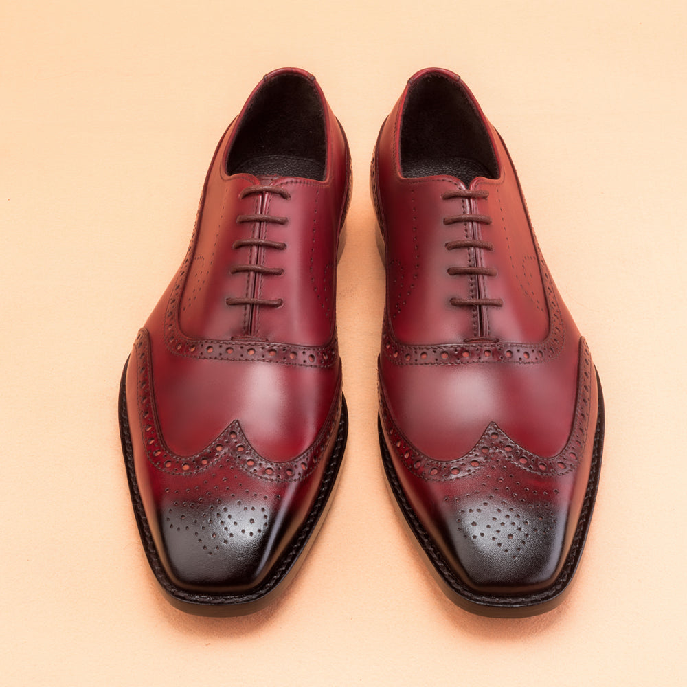 Burgundy Oxfords Dress Shoes