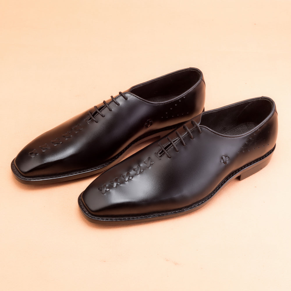 Whole-Cut Black Oxfords