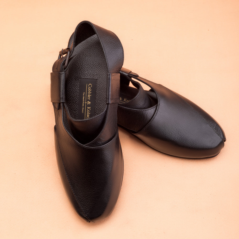 Black Peshawari Sandals