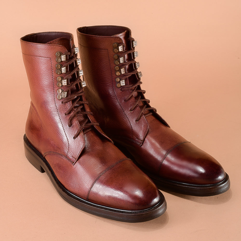And Assembling The Most Aesthetic Pair Of Burgundy Boot