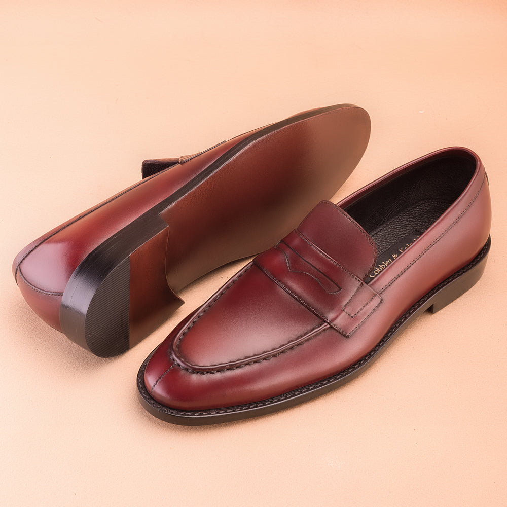 The Classic Burgundy  Loafers