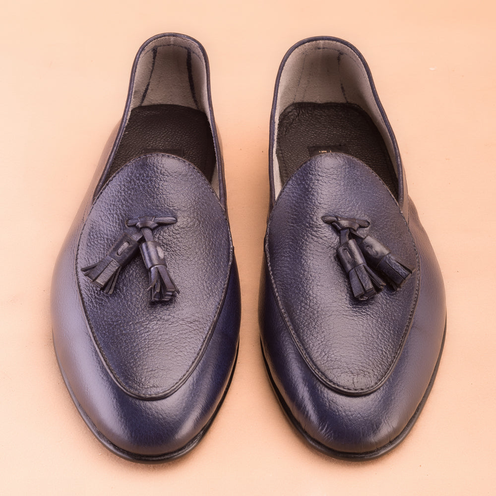 Blue Driving Loafers