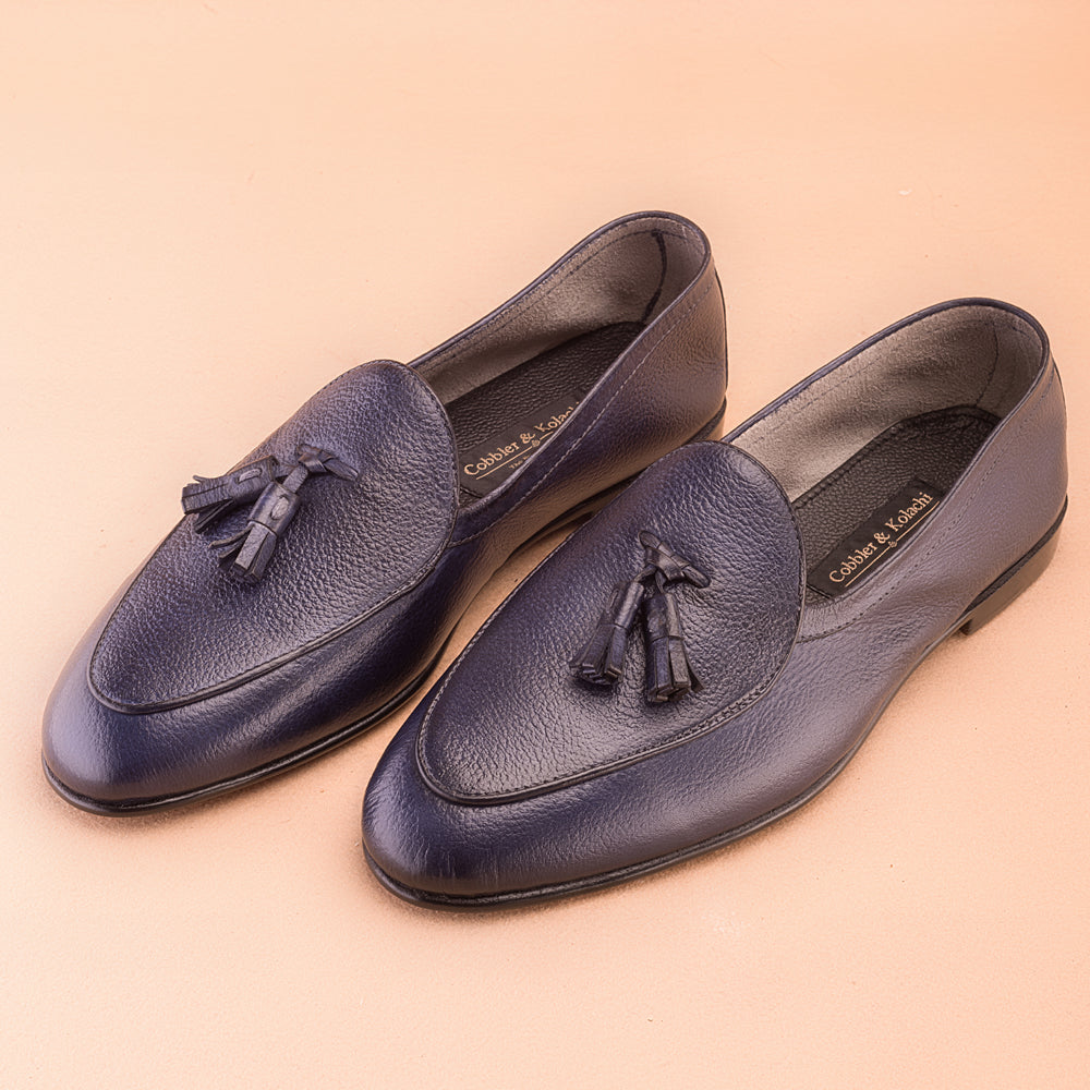 Blue Driving Loafers