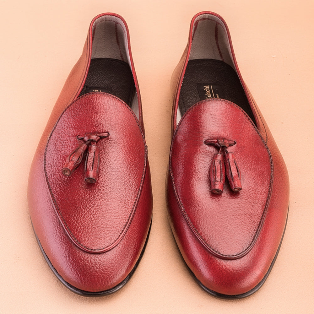 Imperial Red Driving Loafers