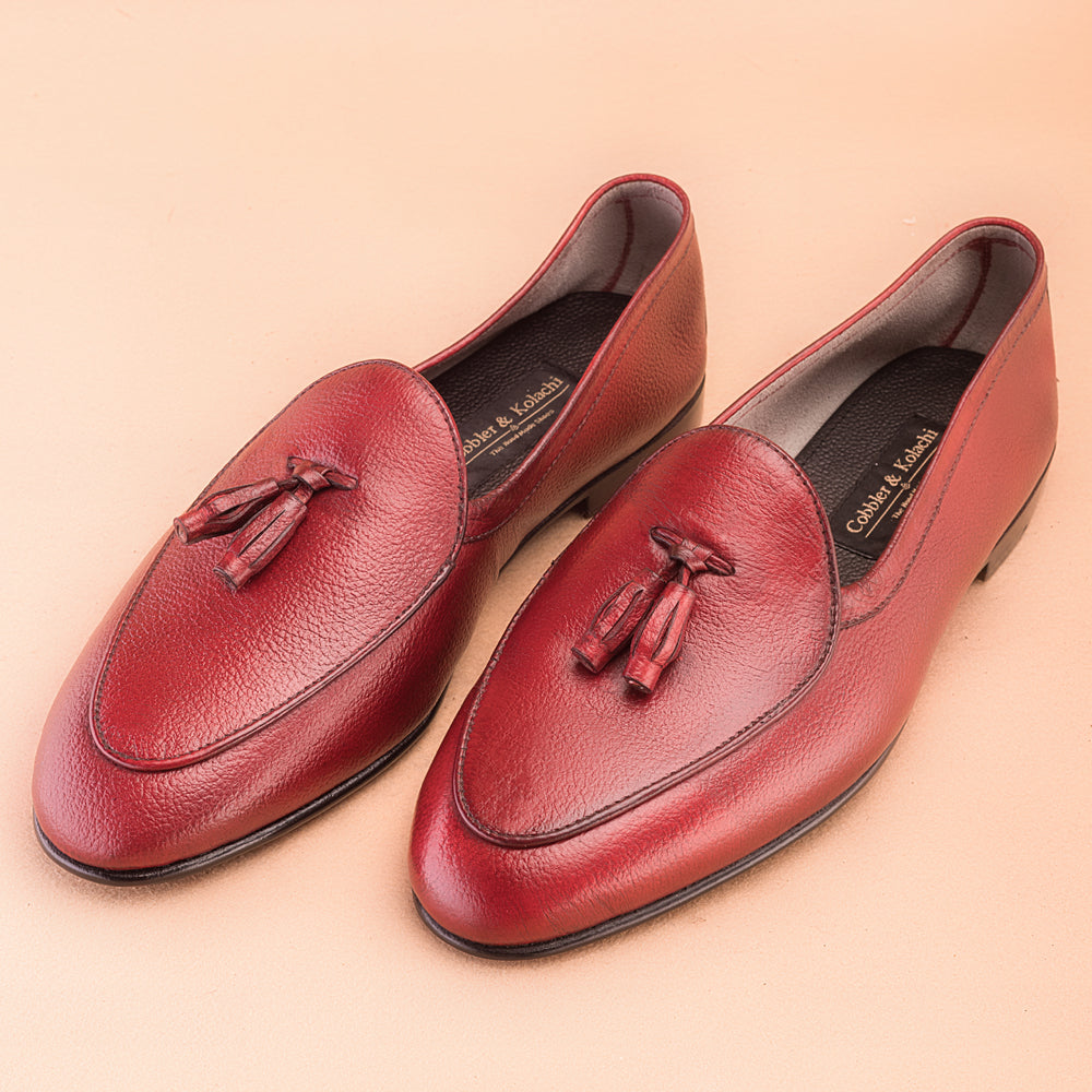 Imperial Red Driving Loafers