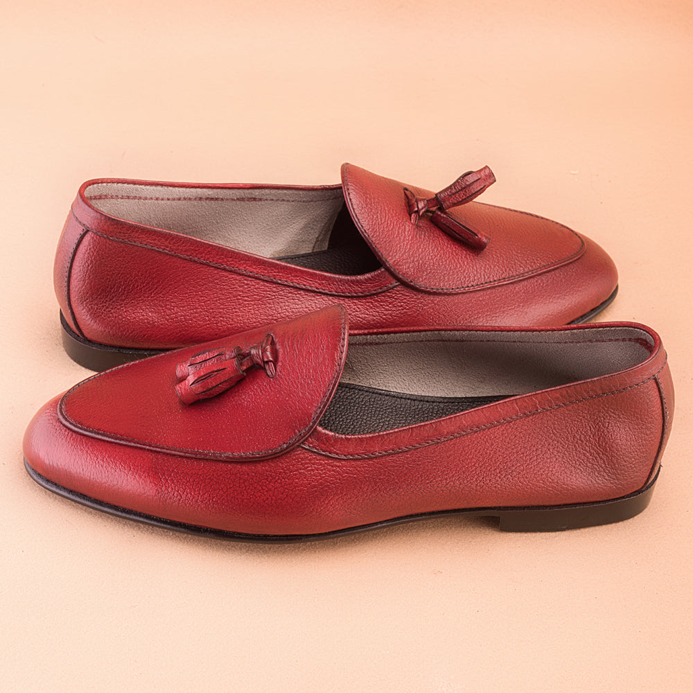 Imperial Red Driving Loafers