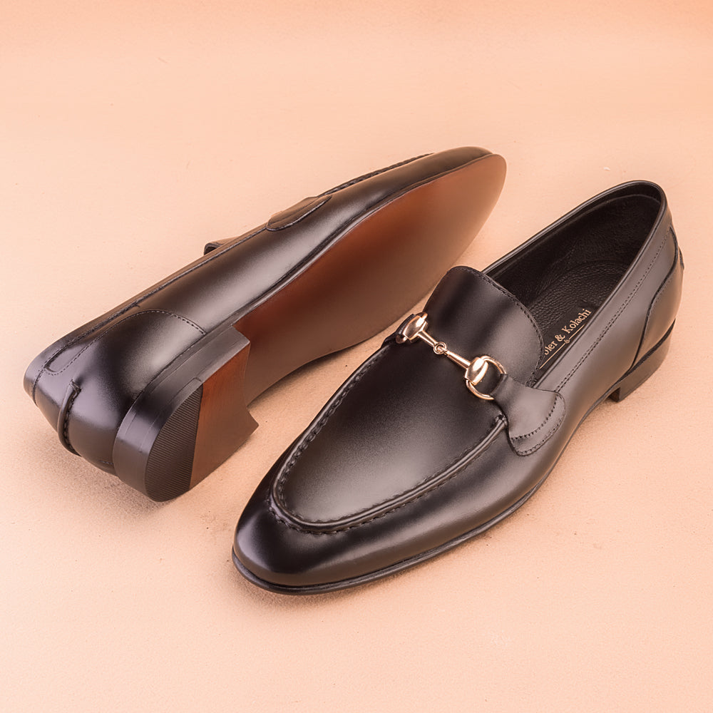 The Classic Black Horsebit Loafers
