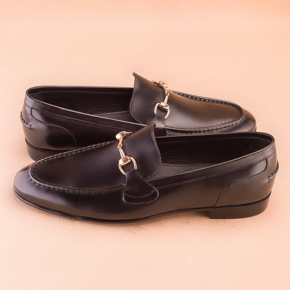 The Classic Black Horsebit Loafers