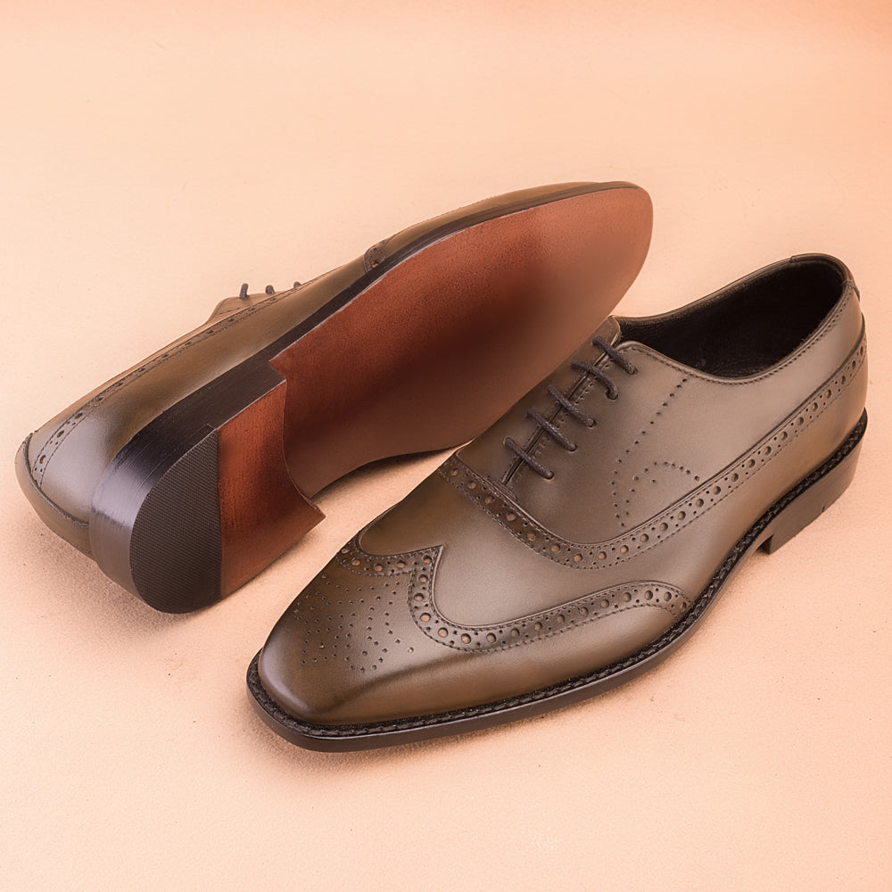 Pale Brown Oxfords Dress Shoes