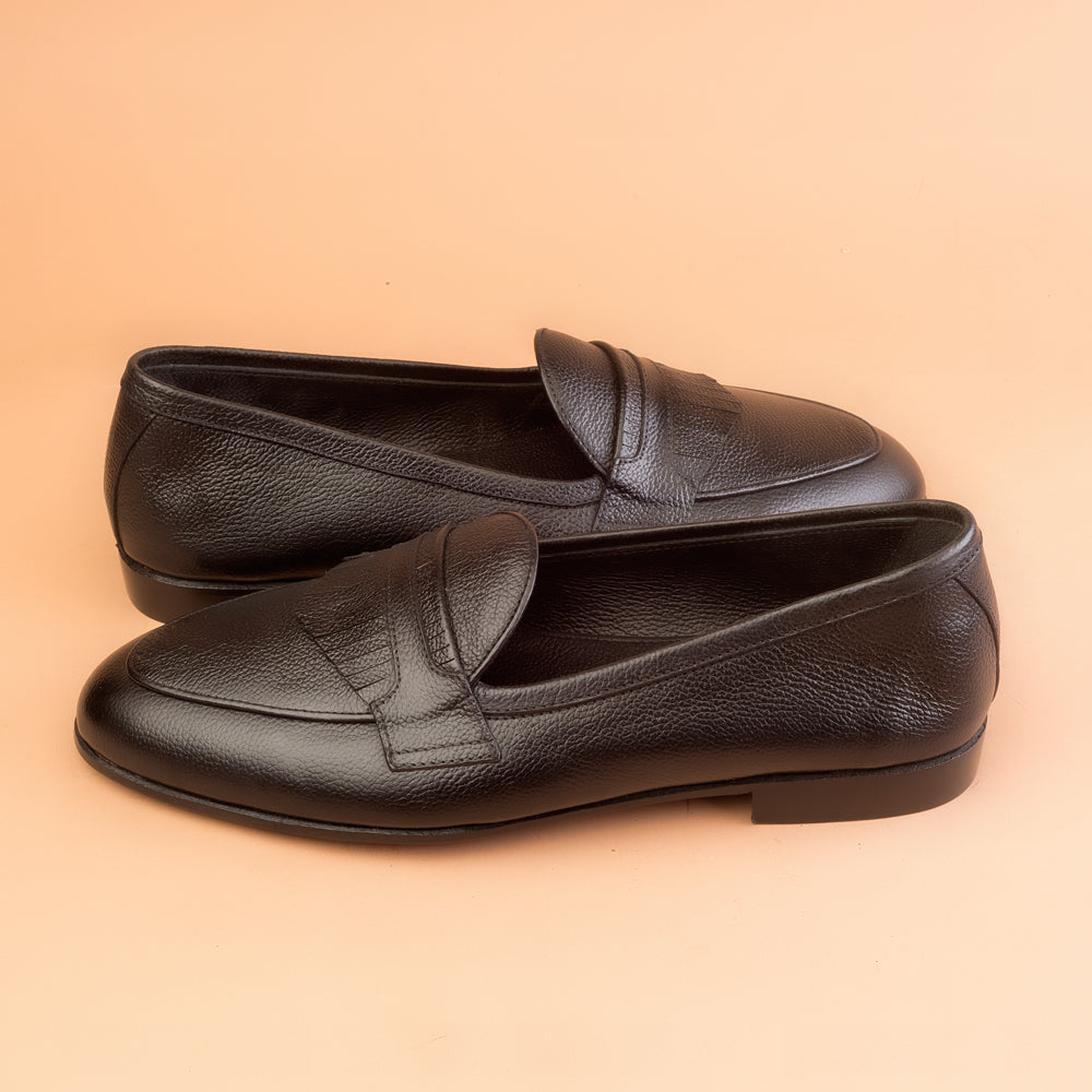 Black Kiltie Driving Loafers