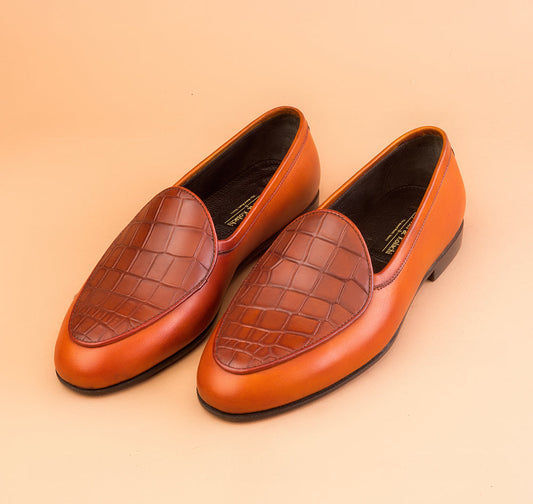 Spanish Orange Belgian Loafers