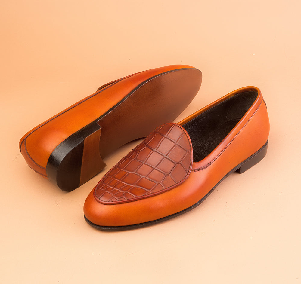 Spanish Orange Belgian Loafers