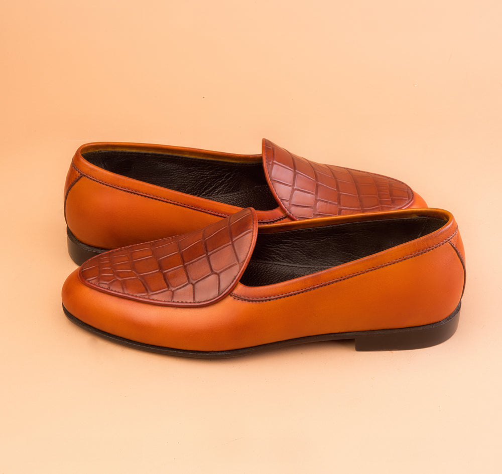 Spanish Orange Belgian Loafers