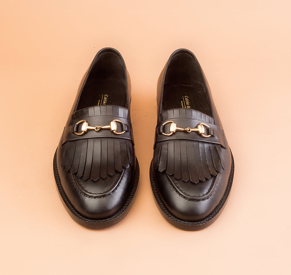Black Kiltie Loafer