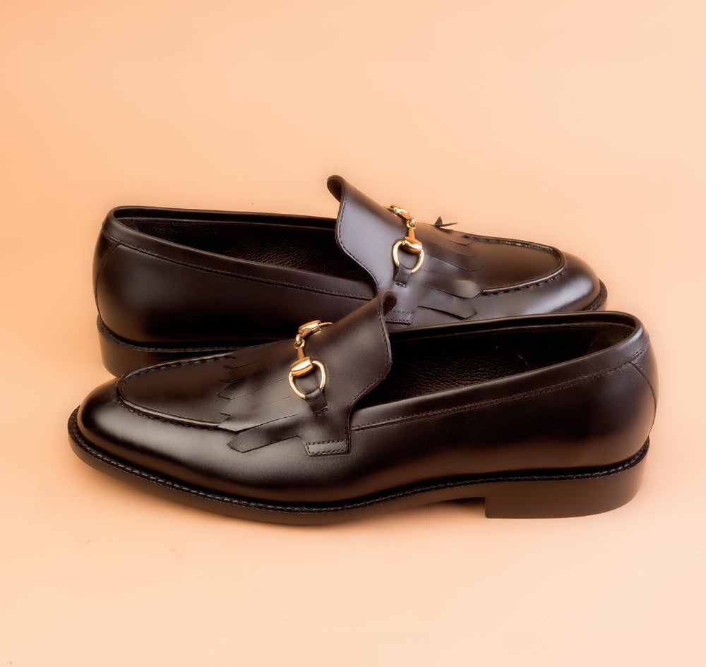 Black Kiltie Loafer