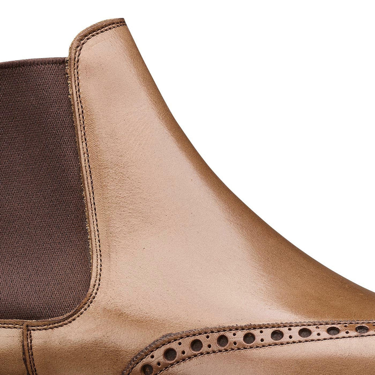 Harris Full Brogue Chelsea Boot – Sand Hurricane Hide | Pellevista