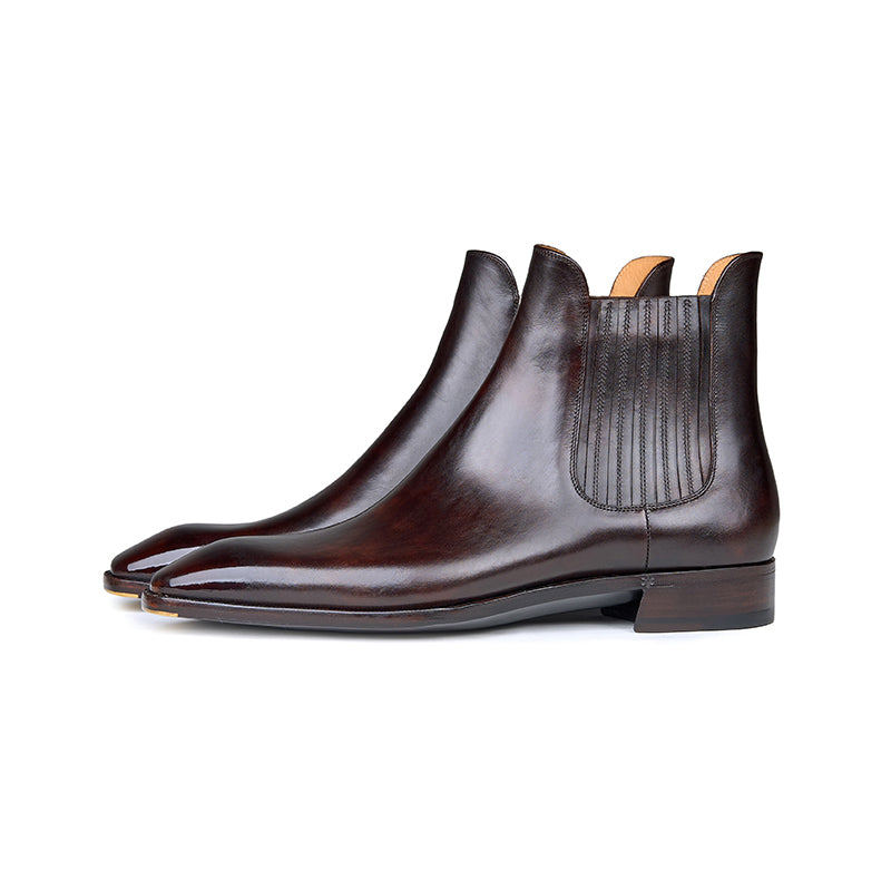 Ilcea Museum Calf Chelsea Boots#Color_Brown