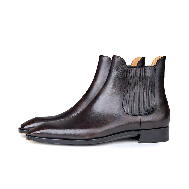 Ilcea Museum Calf Chelsea Boots#Color_Steel