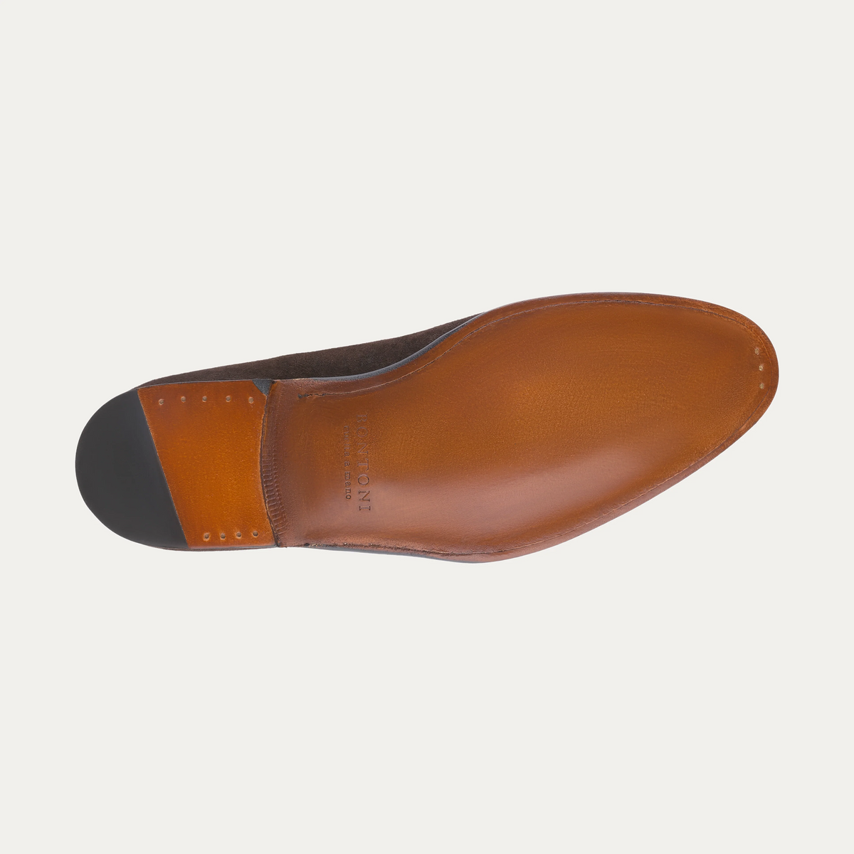 «Magnifico» Suede Tassel Loafer in Dark Brown