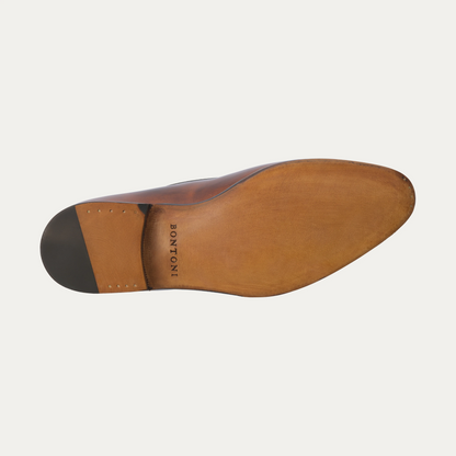"Magnifico Reverse" Loafer with Tassels in Whisky