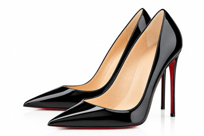 Black Patent  Calf Leather High Heels |  Laurvelli