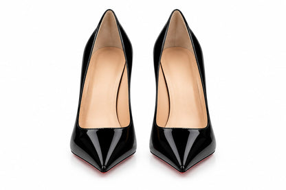 Black Patent  Calf Leather High Heels |  Laurvelli