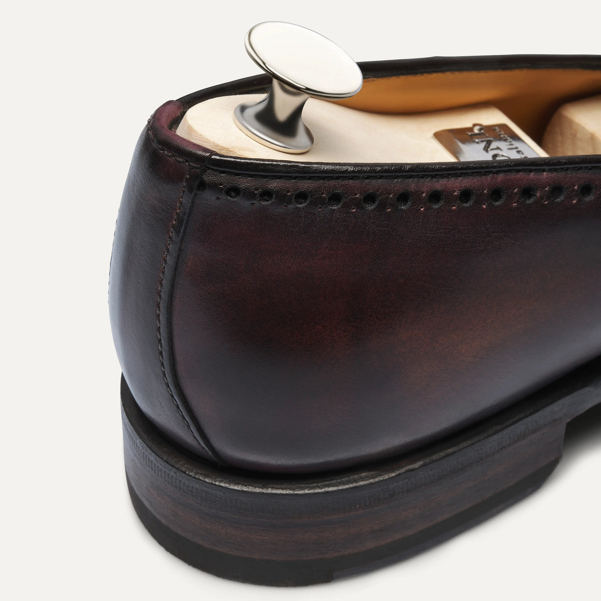 "Sallustio max" Loafer with hand-made Tassels in Aubergine Brown