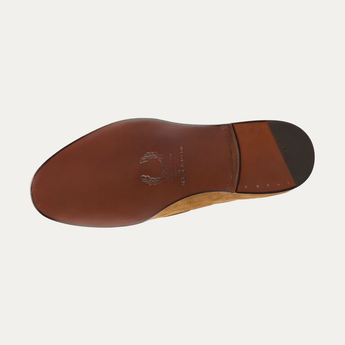 Suede Tassel Loafer in Light Brown