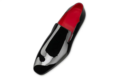 Black Patent Leather Loafers — Men's Dress Shoes | PelleVista
