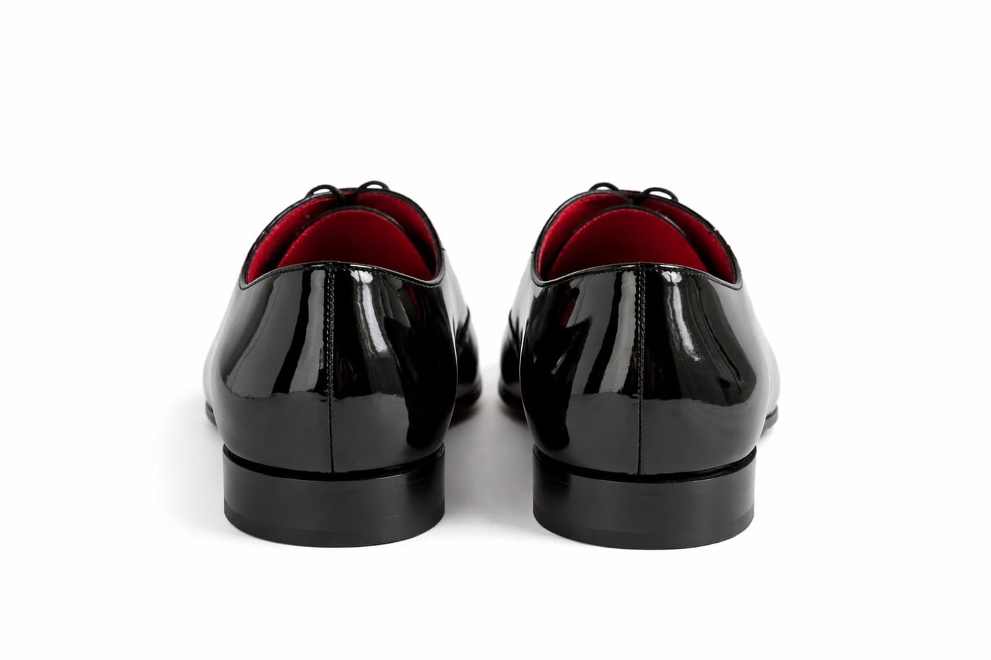 Pellevista Red Sole Patent Leather Oxford Shoes: Glossy Black  Dress Shoes