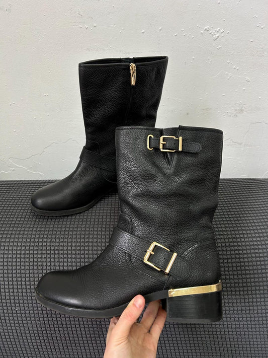 Vintage Riding Knee High Boots, Tall Leather Y2K Boots, Cavalry Long Cowgirl Boots, Barefoot Round Toe Boots, Boho Chic Gogo Renaissance Boots