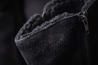 Custom Fit Winter Boots for Wide Feet, Handmade Black Leather Boots, Warm Fur Lined Boots, Personalized Comfort Shoes, Made to Measure