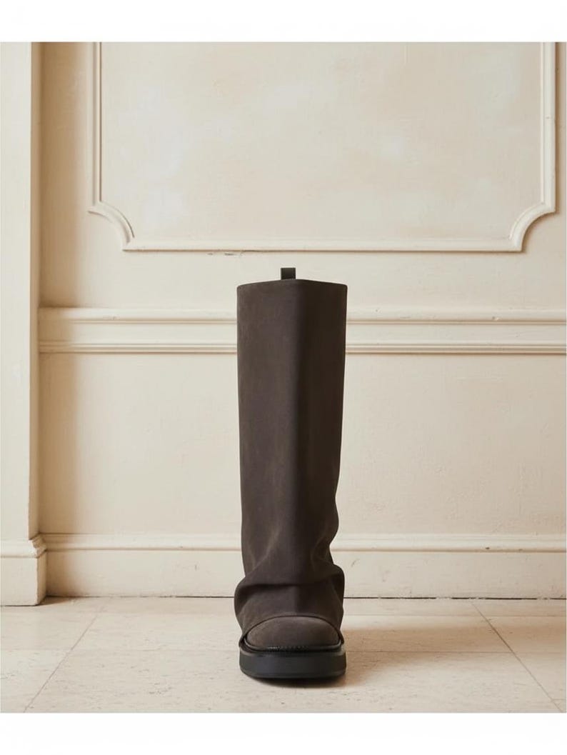 Women’s Genuine Cow Leather Knee High Boots | Suede New Style Tall Winter Boots | Everyday Autumn Winter Shoes | Available in Various Colors